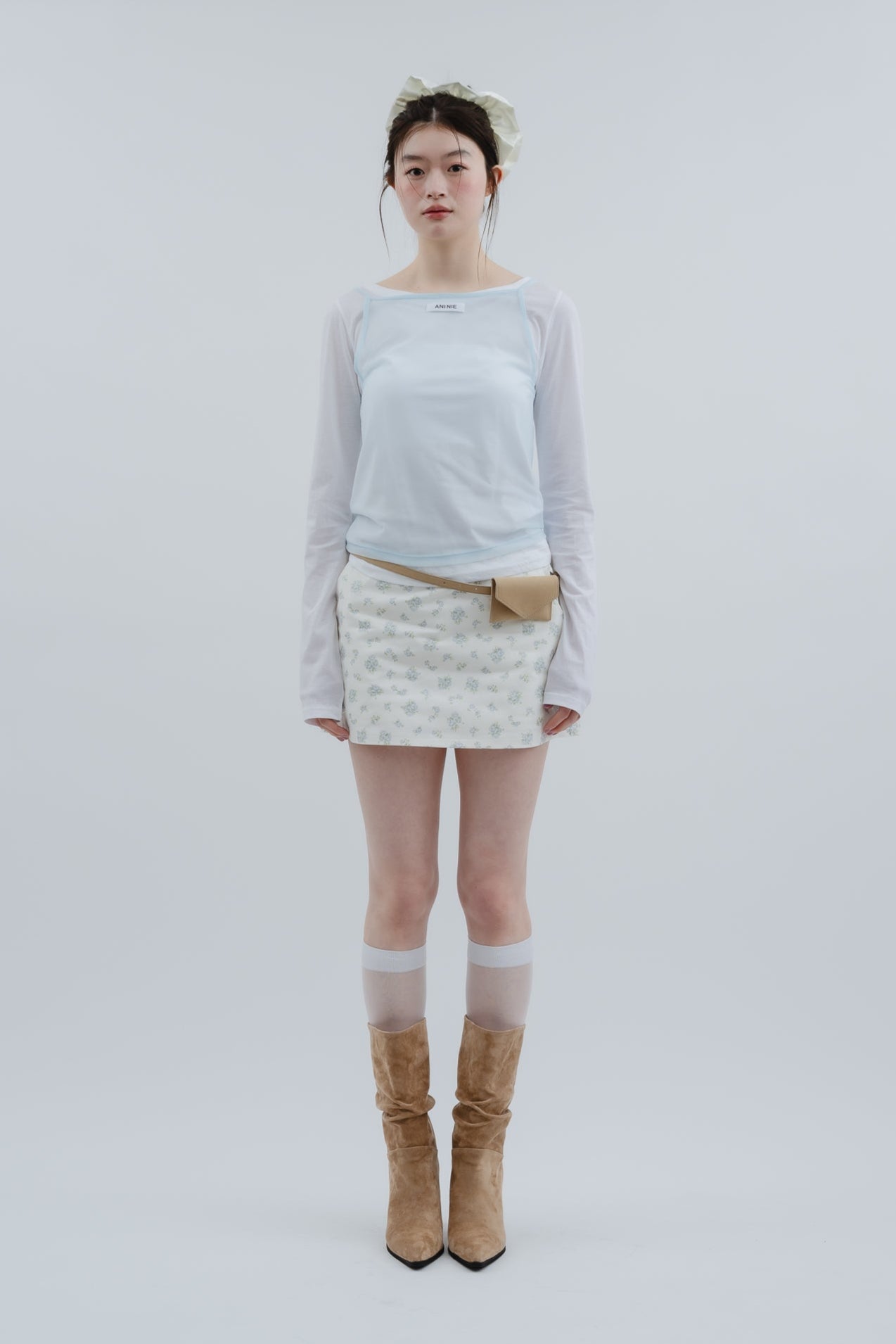 sheer layered  camisole
