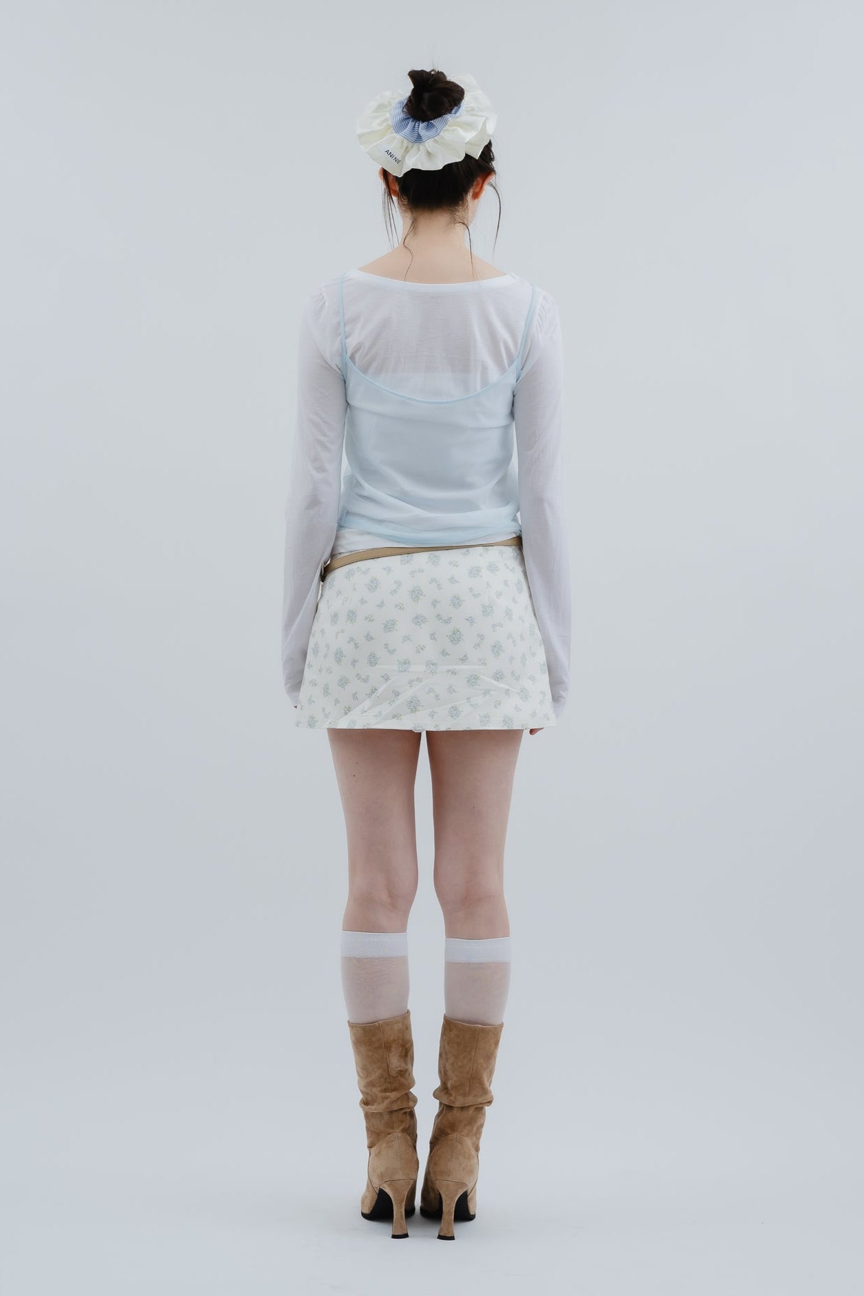 sheer layered  camisole