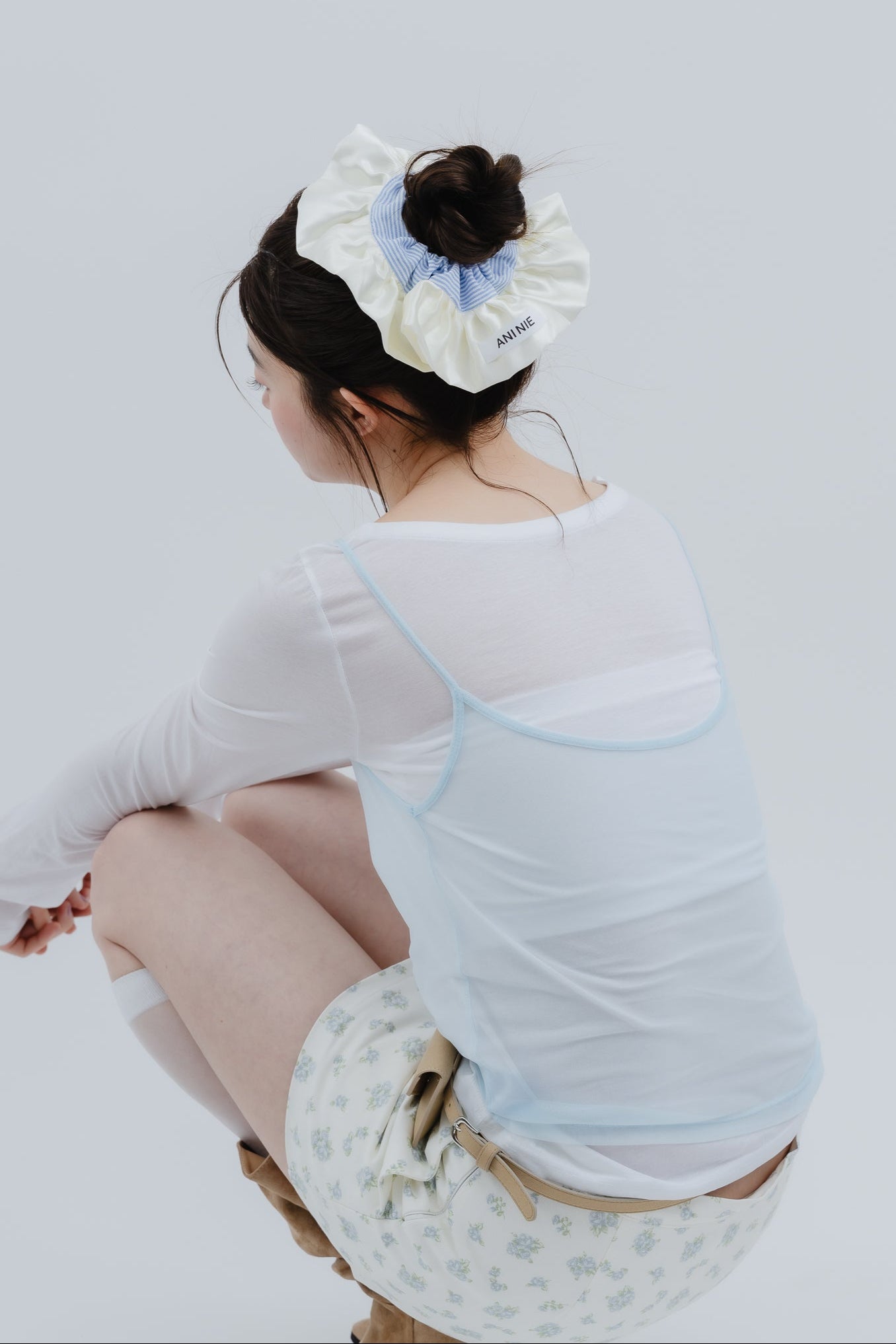 sheer layered  camisole