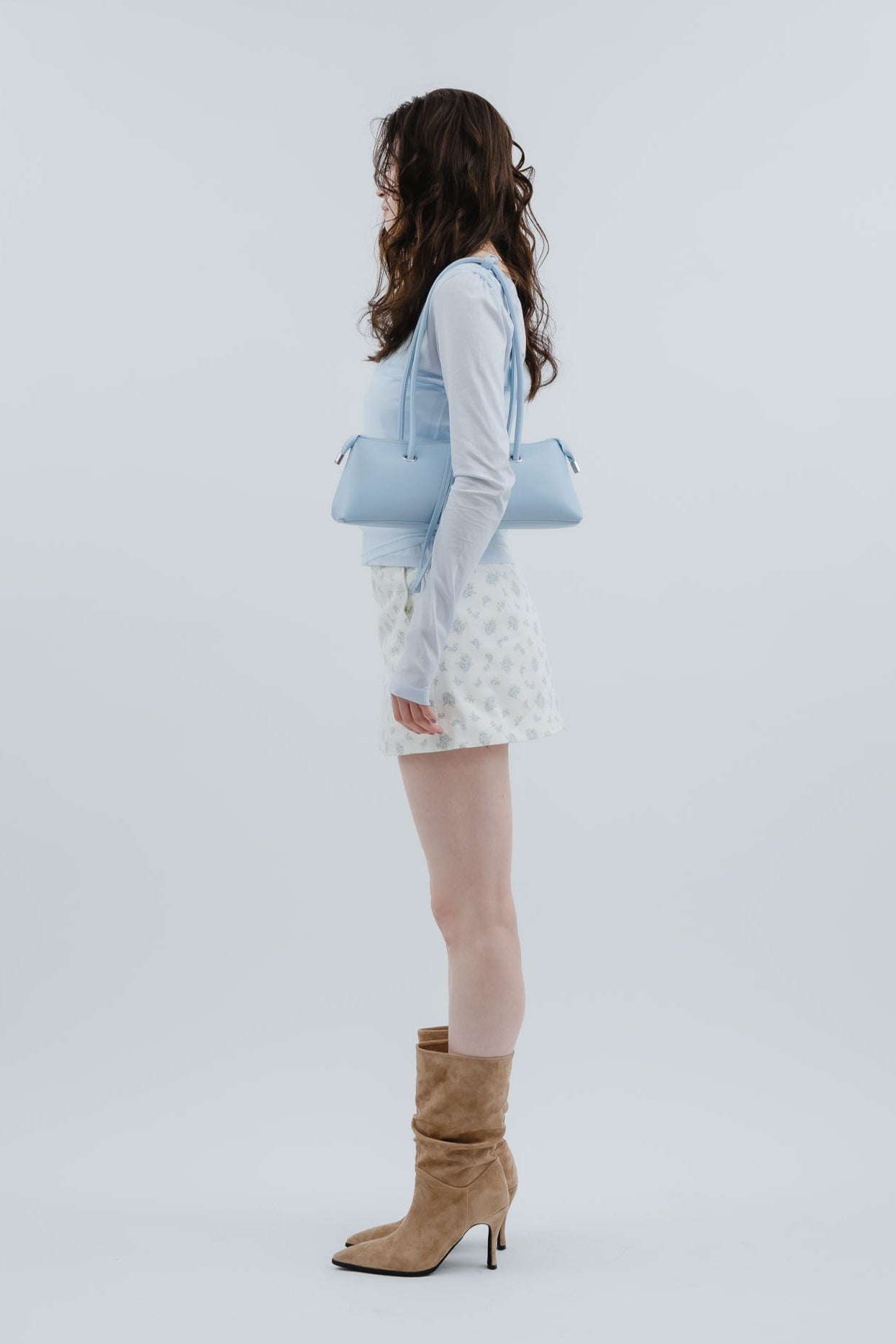 flower mini skirt