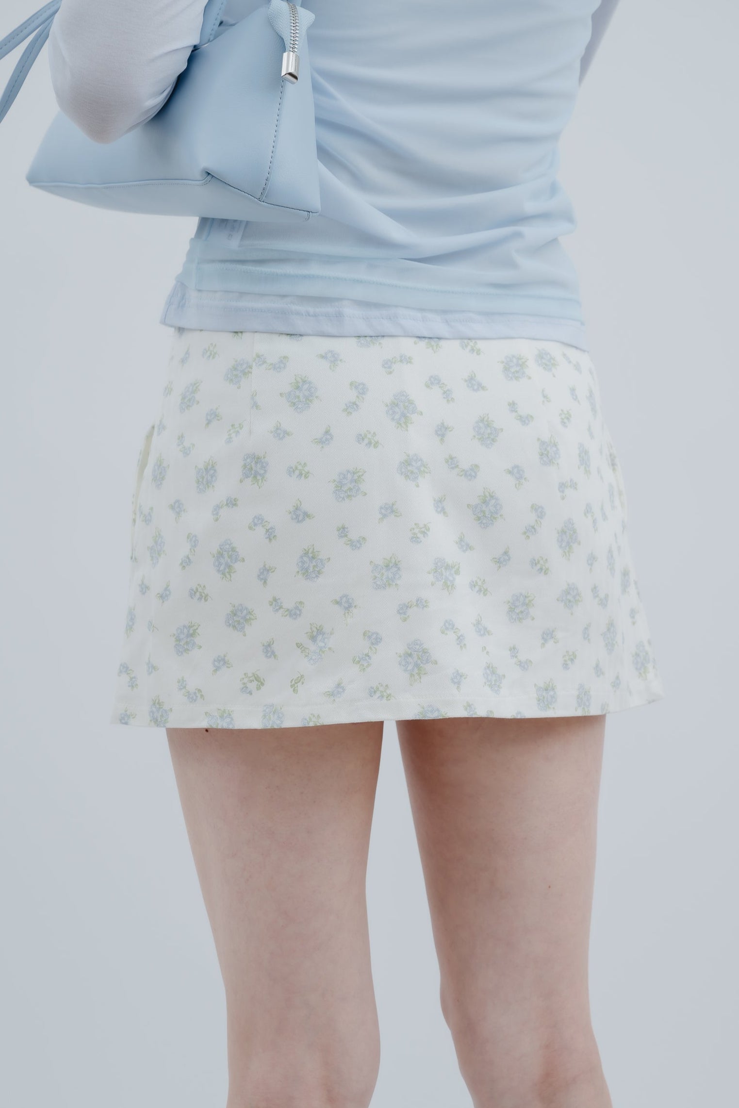 flower mini skirt