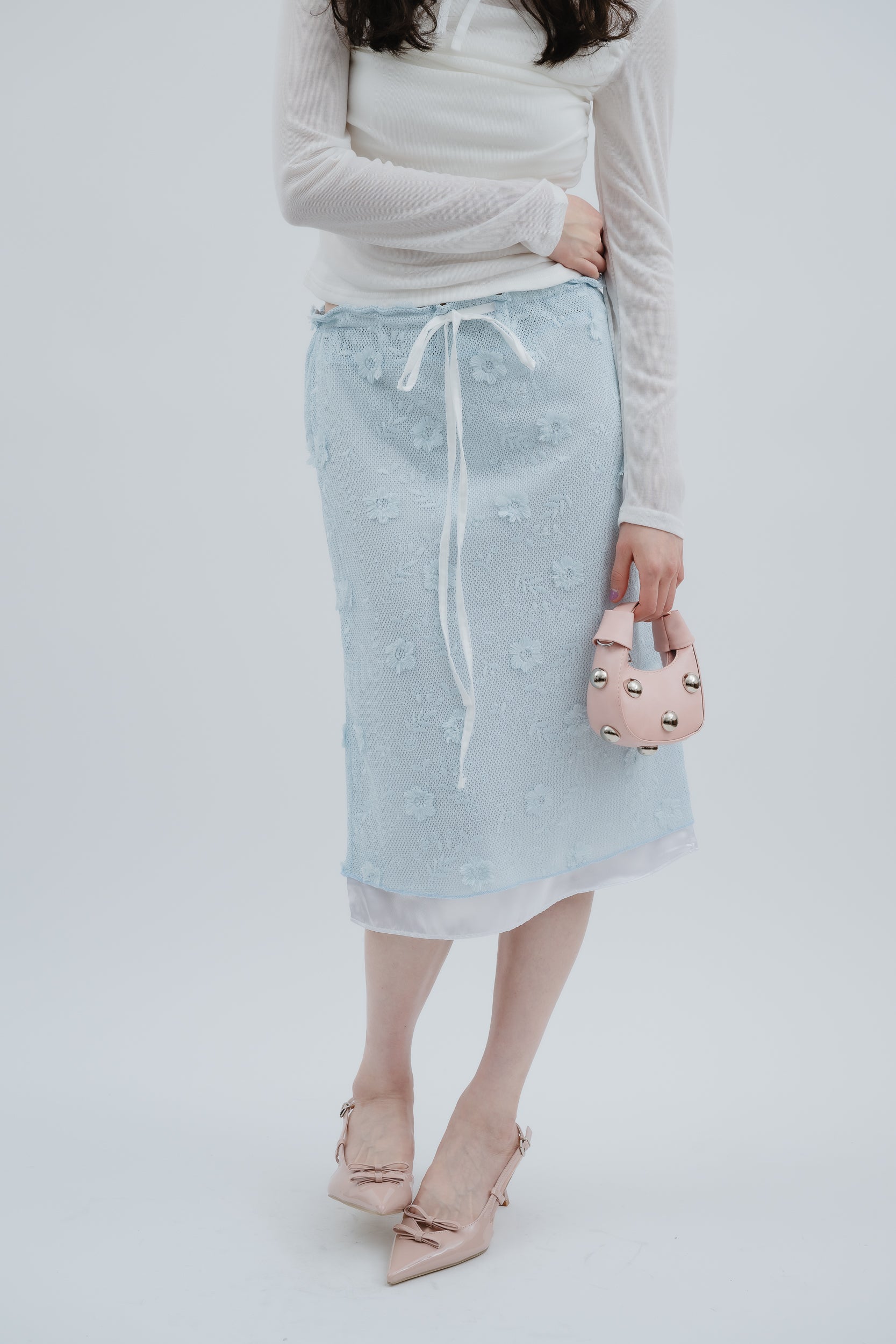 china flower skirt